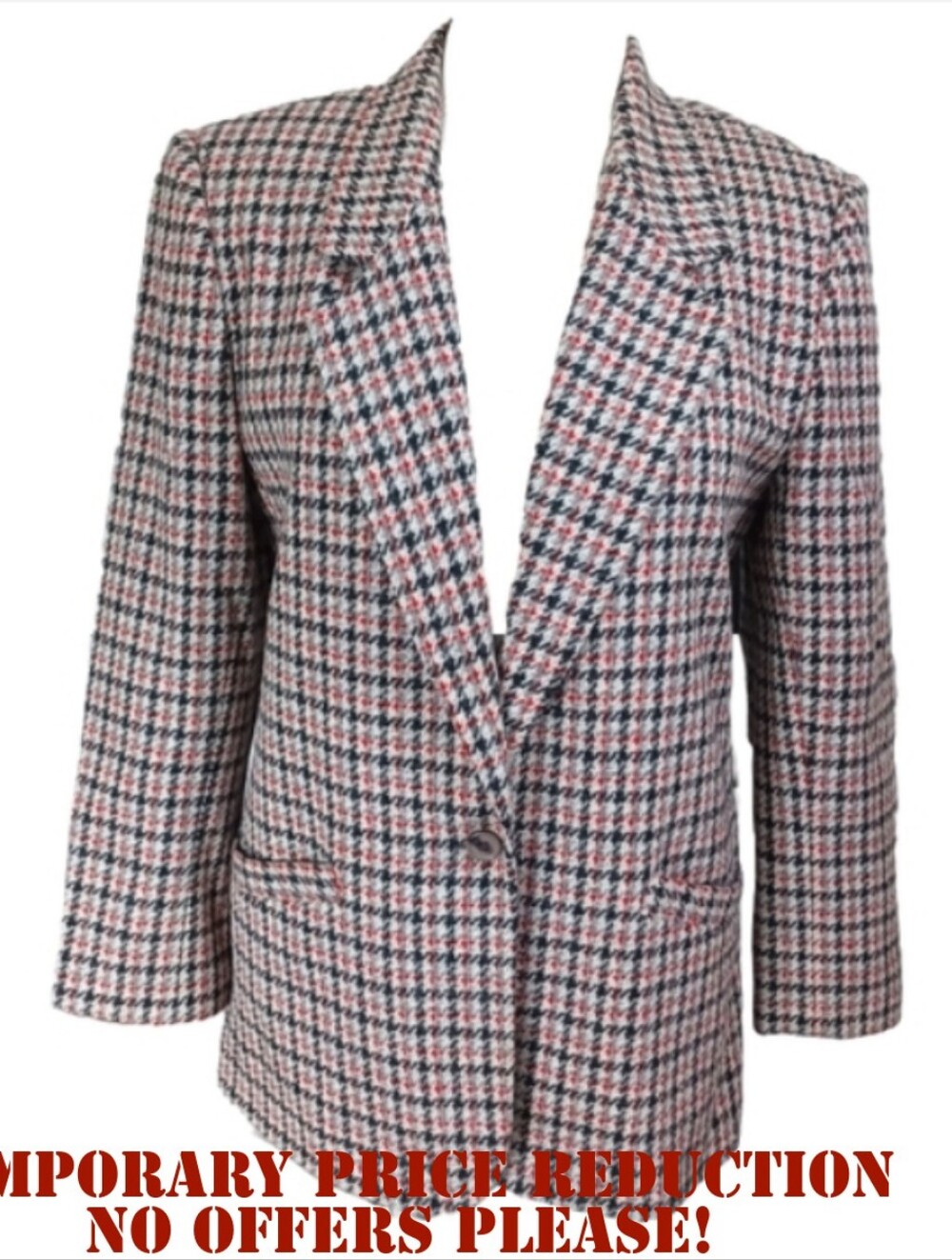 KORET PLAID BLAZER SIZE 12